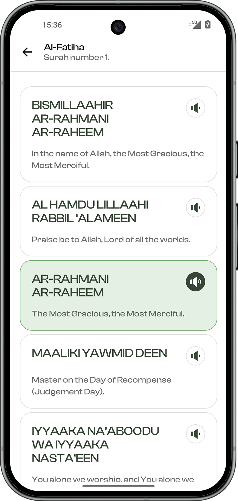 Learn all Salah recitations